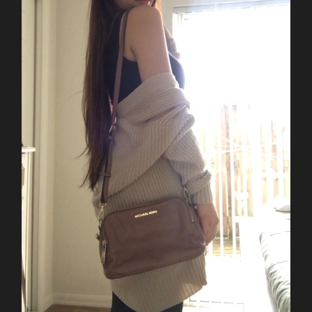 Dusty Rose Michael Kors Cross Body + Wallet